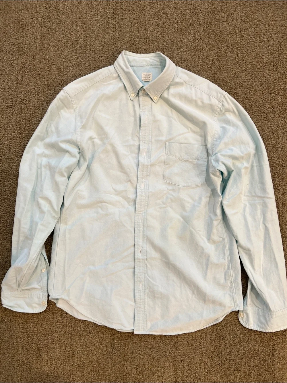 J. Crew Teal Blue Oxford Button-Down Shirt